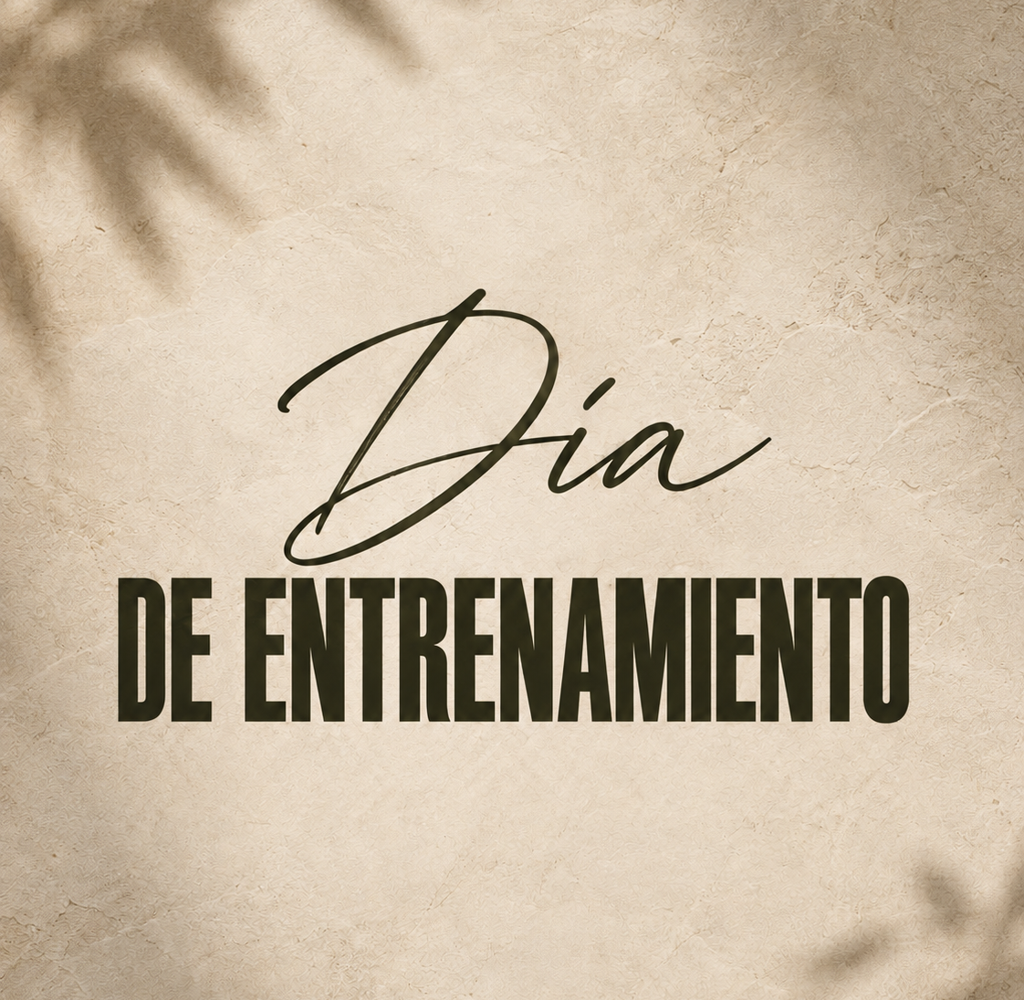 DÍA DE ENTRENAMIENTO PRESENCIAL